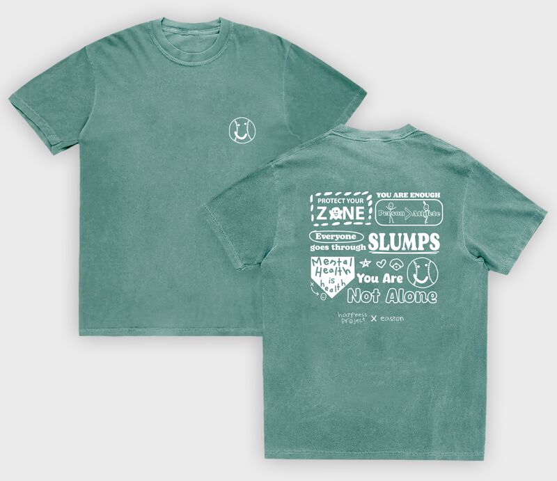 Easton x Happiness Project Collage Unisex Tee, Emerald, Adult L