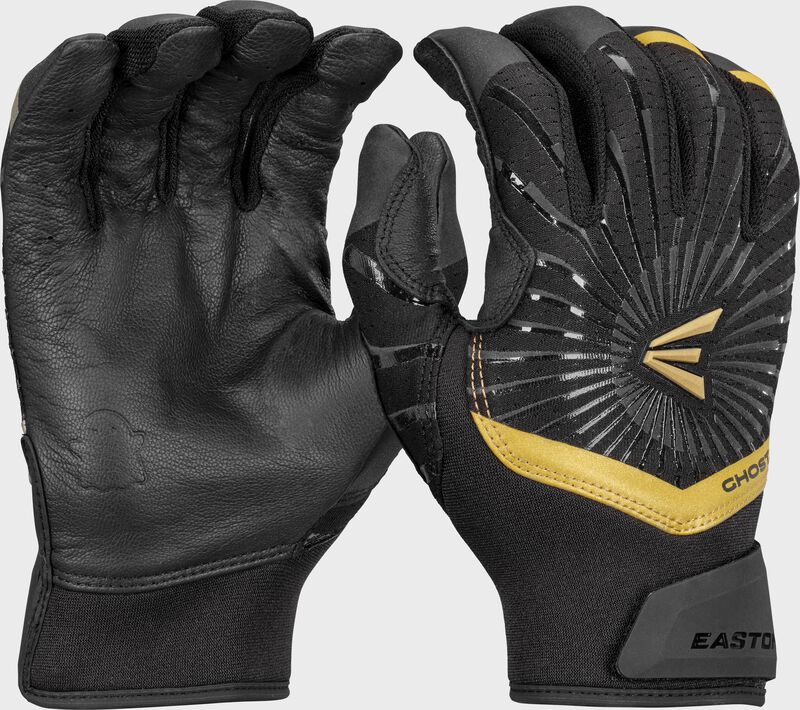 A pair of "Midnight Sky" Easton Ghost Ethos fastpitch batting gloves loading=