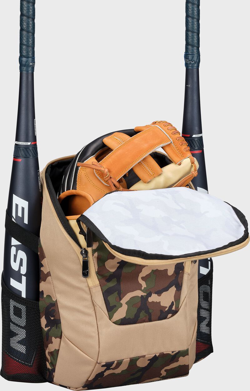 Dugout Youth Backpack, Tan/Army Camo