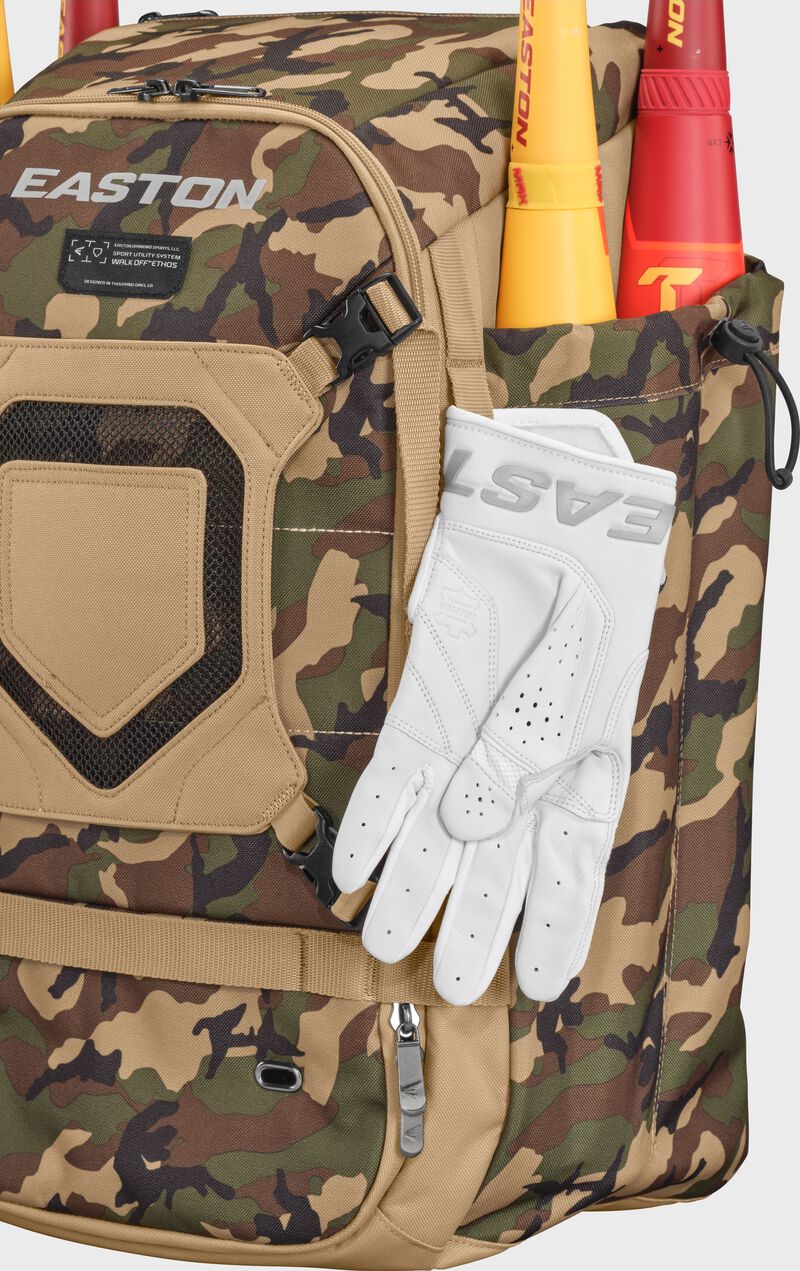 Easton Walk-Off Ethos Backpack, Tan/Army Camo