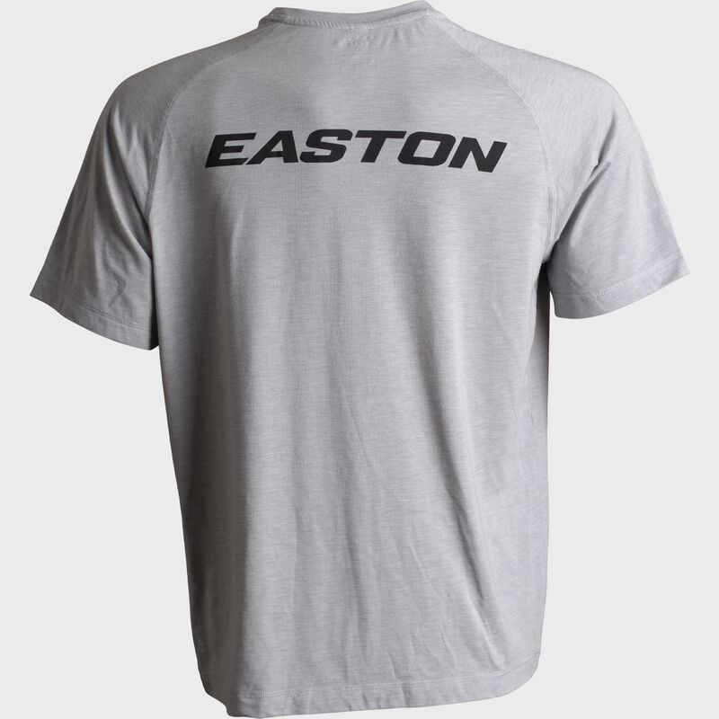 Easton Tri-Blend Performance Short Sleeve Shirt, Light Grey, XXX-Large