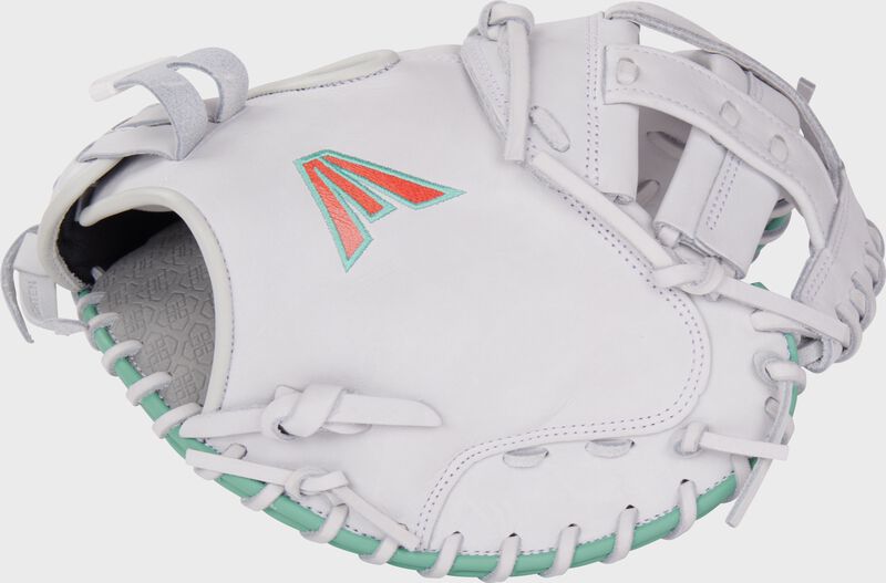 Thumb of a white Professional Collection Signature Series Jen Schro "The Rudi" catcher's mitt