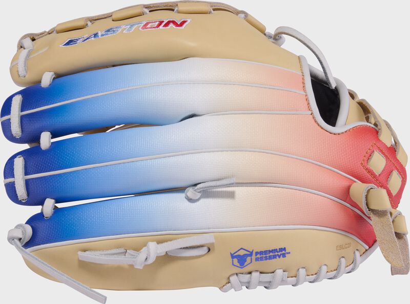 Professional Collection Color Splash 2.0 Camel/Red/White/Blue 12.5" Fastpitch Glove, Right Hand Throw