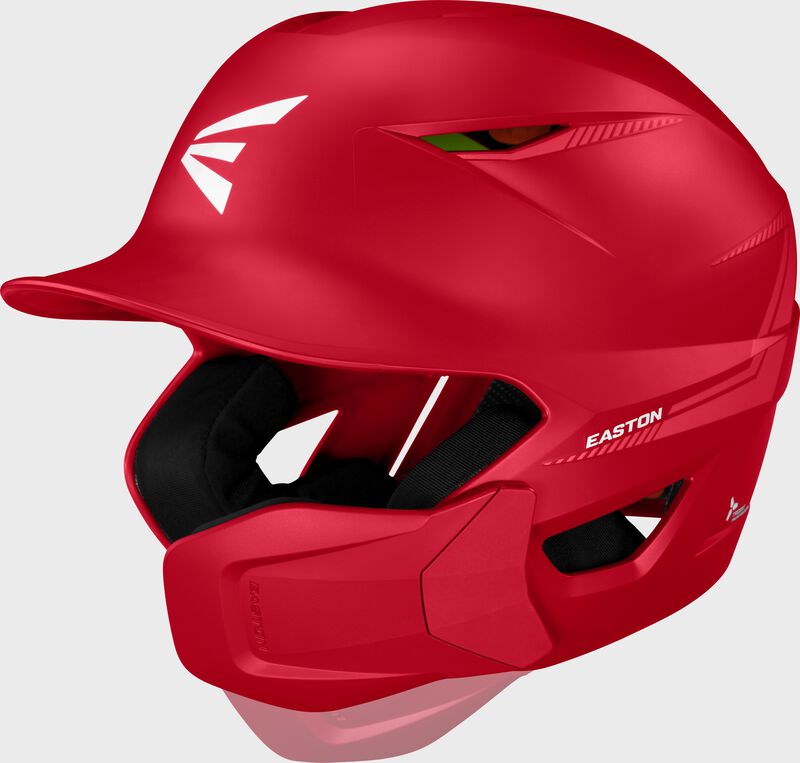 Easton Pro Max Batting Helmet With Multi-Adjust Jaw Guard, Red, L/XL loading=
