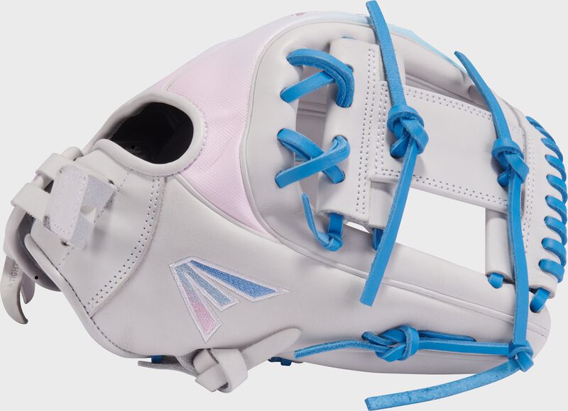 Professional Collection Color Splash 2.0 White/Columbia Blue/Pink 11.75" Fastpitch Infield Glove, Right Hand Throw