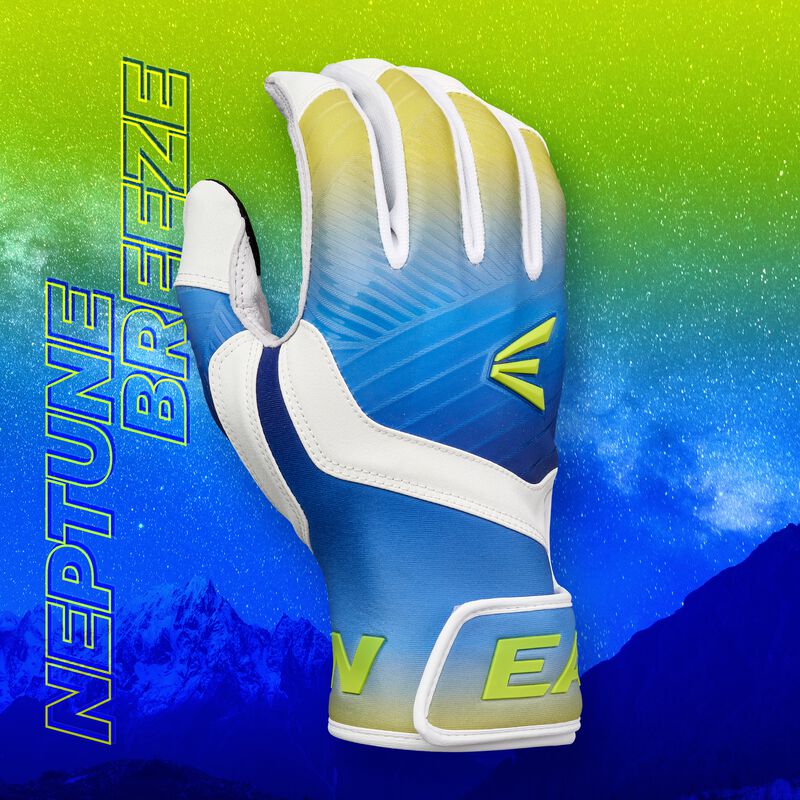 Walk-Off Ethos Hazy Collection Batting Gloves, Neptune Breeze, Adult S