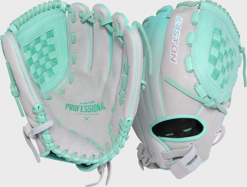Professional Collection Color Splash 2.0 Grey/Mint 12.5" Fastpitch Glove, Right Hand Throw