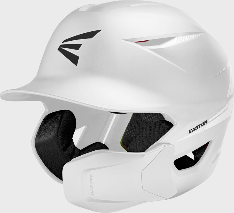 Easton Pro Max Batting Helmet With Multi-Adjust Jaw Guard, White, L/XL loading=