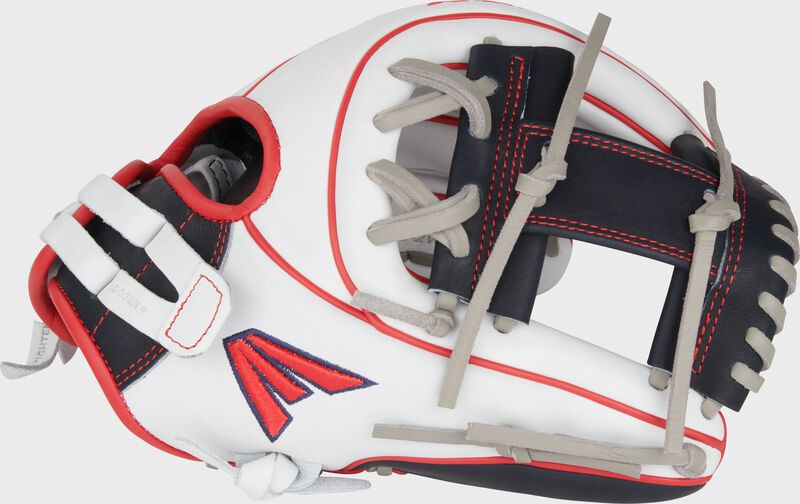 Thumb of a red/white/navy Professional Collection Color Splash 11.75" fastpitch infield glove