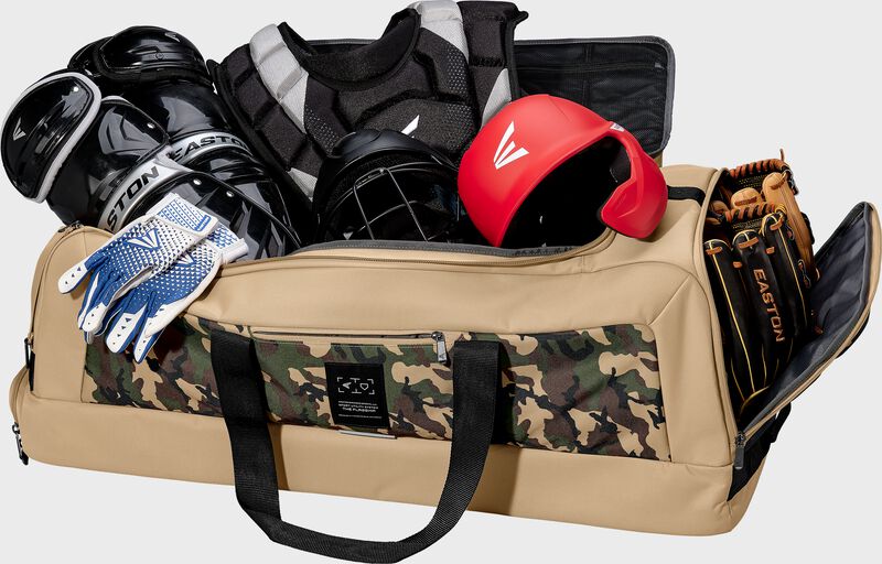 Flagship Duffle Bag, Tan/Army Camo