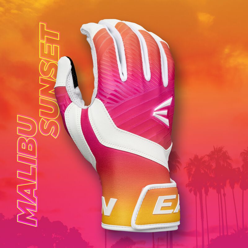 Walk-Off Ethos Hazy Collection Batting Gloves, Malibu Sunset, Adult L