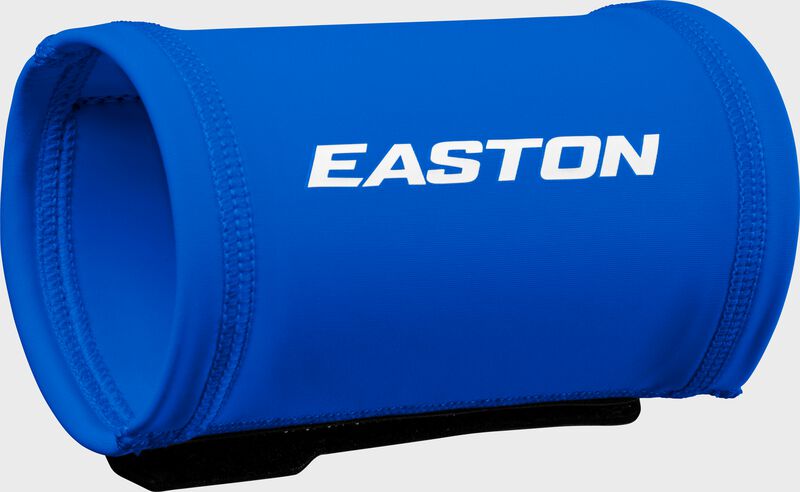 Easton logo on the back of a royal Easton Coach's wristband