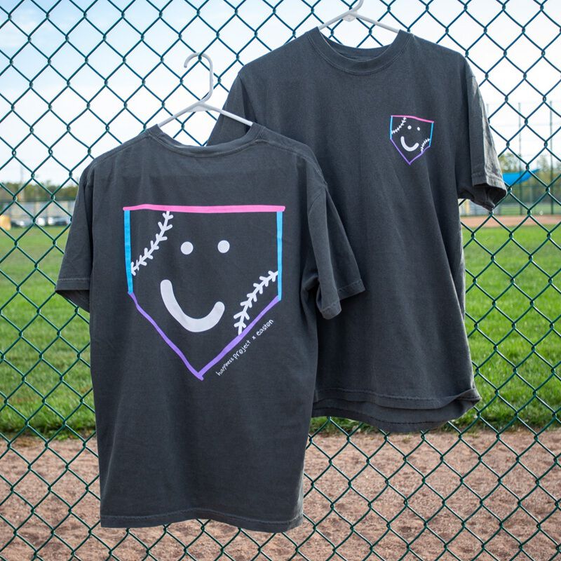 Easton x Happiness Project Just Smile Unisex Tee, Pepper, Adult S