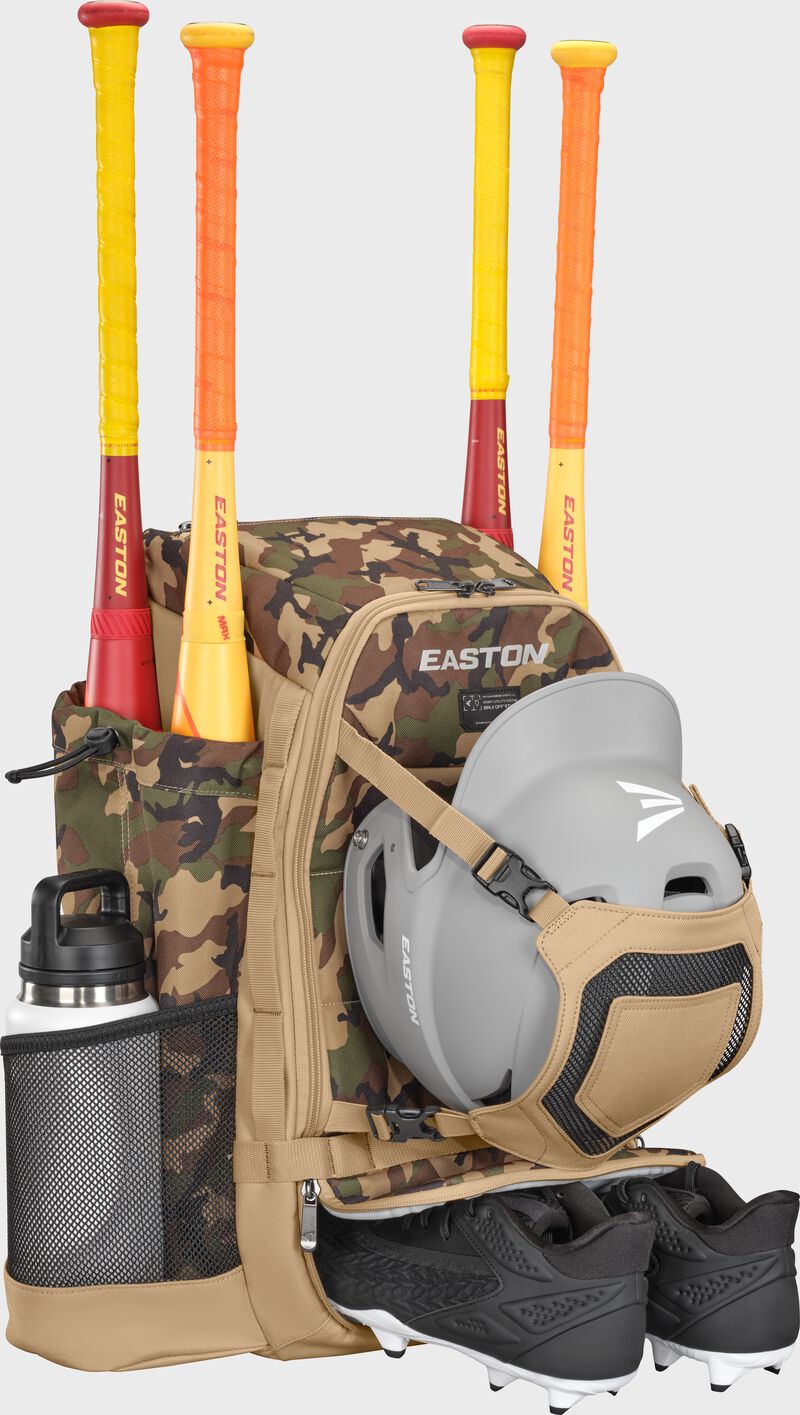 Easton Walk-Off Ethos Backpack, Tan/Army Camo