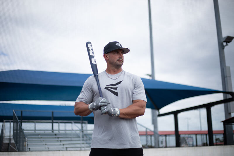 2025 Easton Alpha USA Two-Piece Loaded Slowpitch Bat, 27 oz