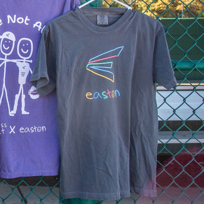 Easton Happiness Project Tee, Adult Small, Pepper loading=