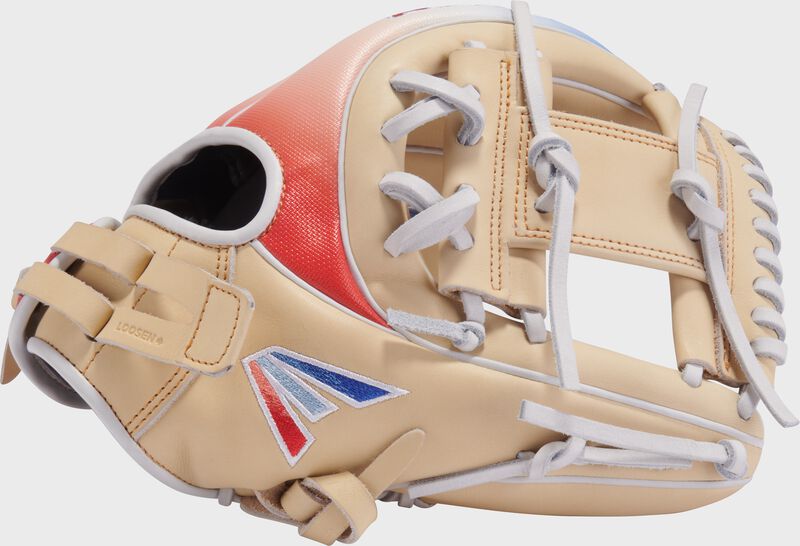 Professional Collection Color Splash 2.0 Camel/Red/White/Blue 11.75" Fastpitch Infield Glove, Right Hand Throw