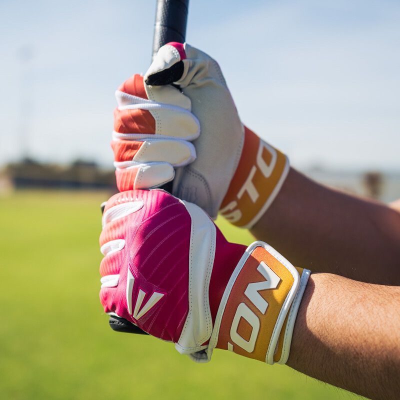 Walk-Off Ethos Hazy Collection Batting Gloves, Malibu Sunset, Adult L