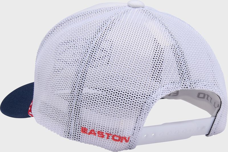 Easton Vintage Rope Hat, White/Navy/Red