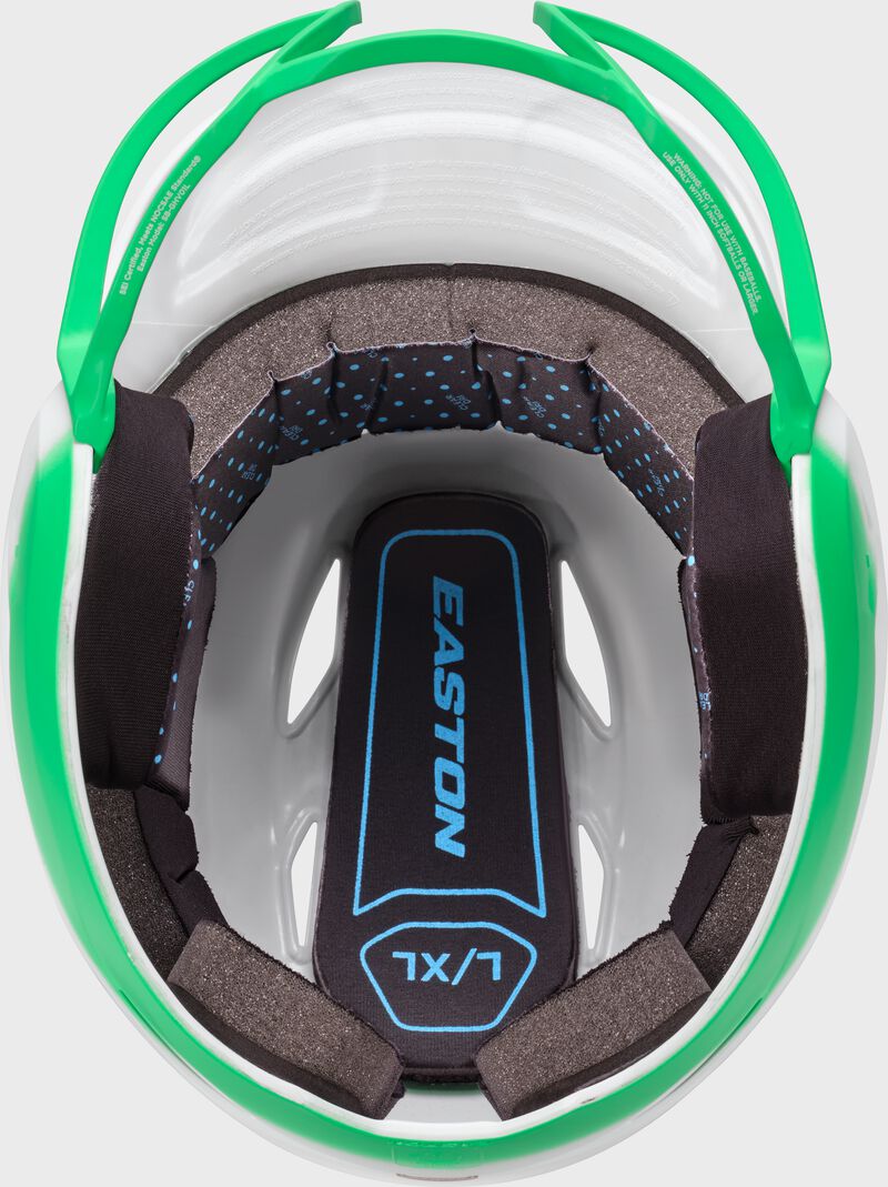 Special Edition Ghost Vision Fastpitch Batting Helmet, White/Mint, Medium/Large loading=