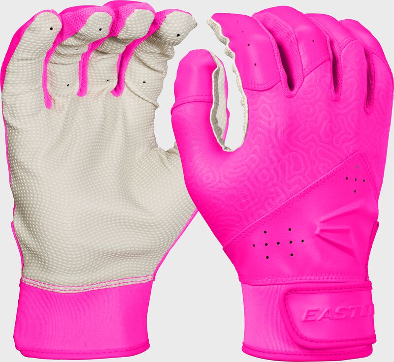 A pair of pink Easton Fundamental 2.0 Fastpitch Batting Gloves
