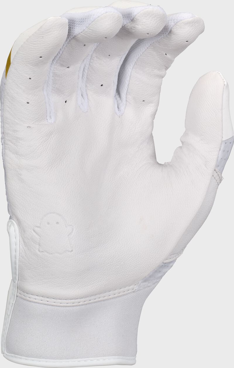 Palm of a "Snowstorm" Easton Ghost Ethos fastpitch batting glove loading=