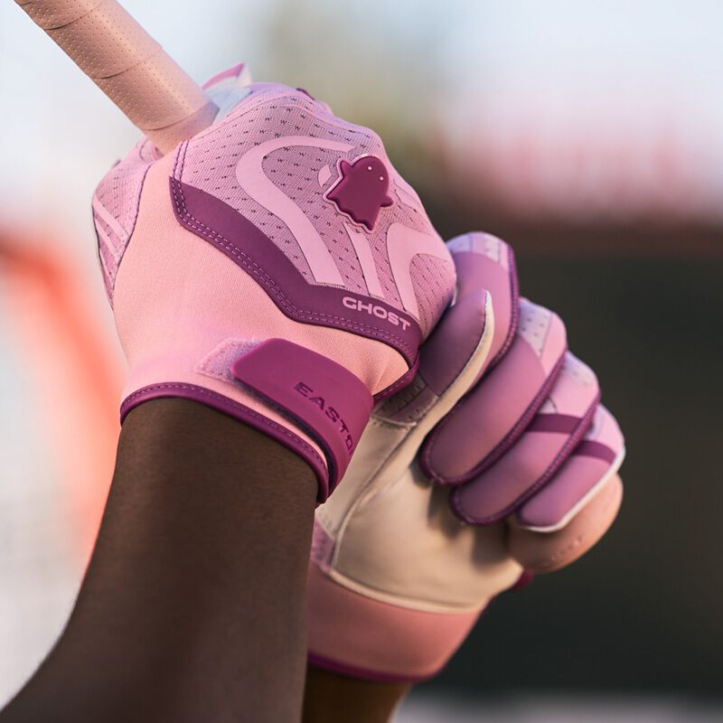 Easton Ghost Ethos Unlimited Lilac Fastpitch Batting Gloves, Women's S