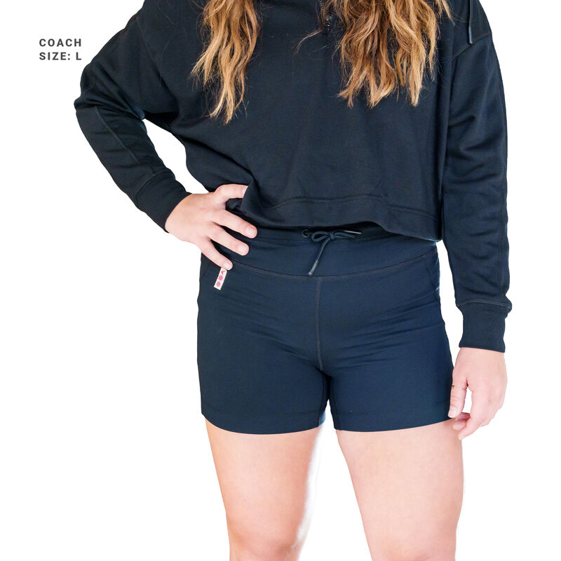 Jen Schro Women's Boy Shorts, Black, Adult L