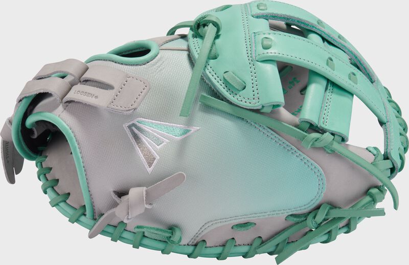 Professional Collection Color Splash 2.0 Grey/Mint 34" Fastpitch Catcher's Mitt, Right Hand Throw