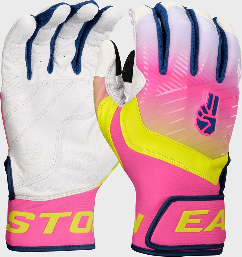 2 images of a Walk-Off Ethos Dub batting glove showing the palm & back