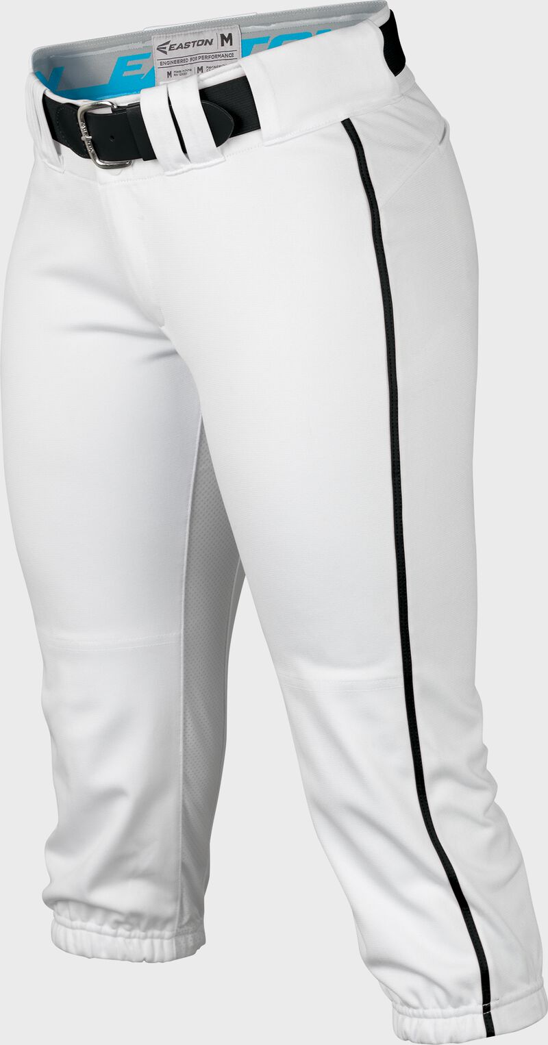 Easton Prowess Softball Pant Women's Piped WHITE/NAVY  XL image number null