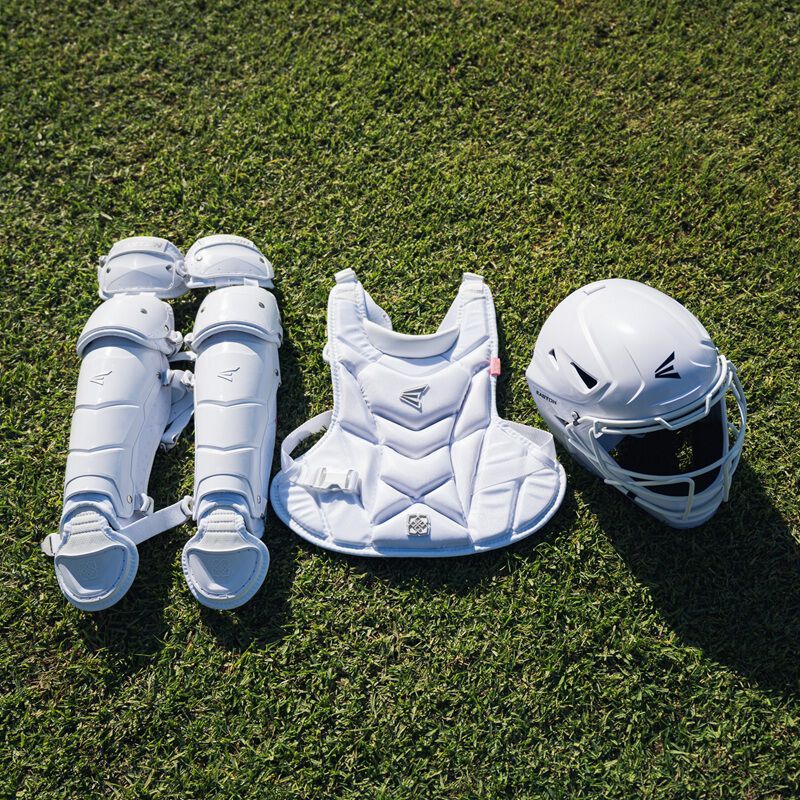 Easton Jen Schro My Very First Youth Catcher's Set, White, XS