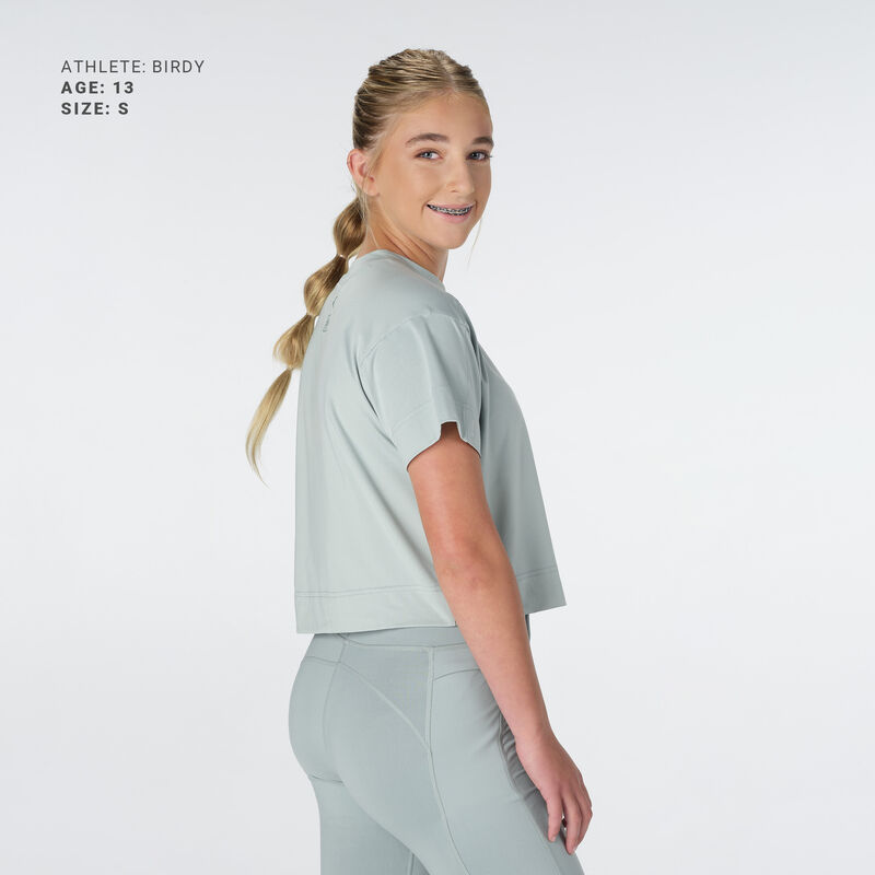 RSGSCT-GRN-XL JS CROP TEE