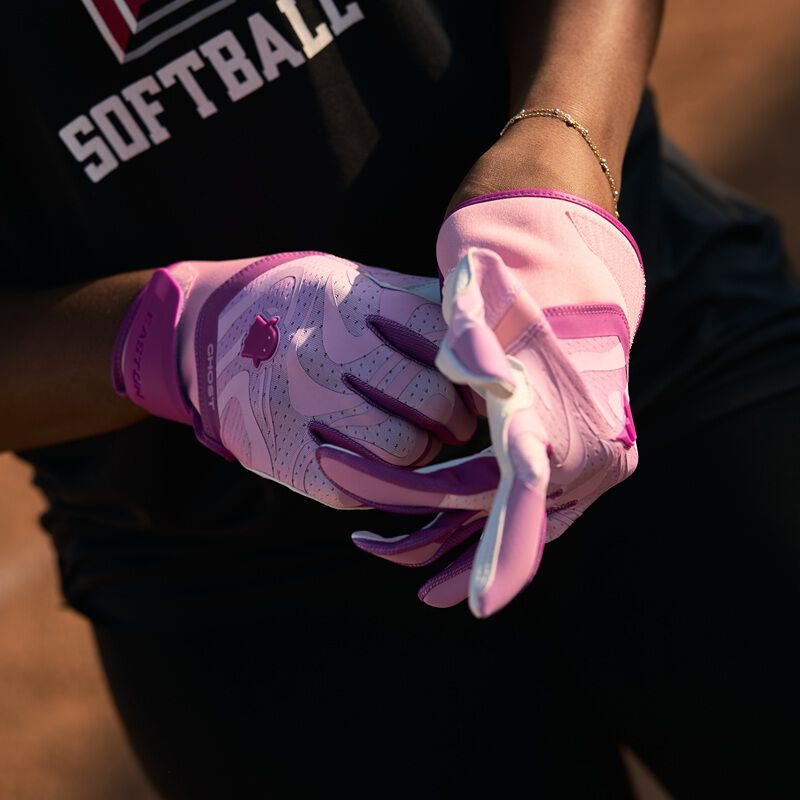 Easton Ghost Ethos Unlimited Lilac Fastpitch Batting Gloves, Women's S