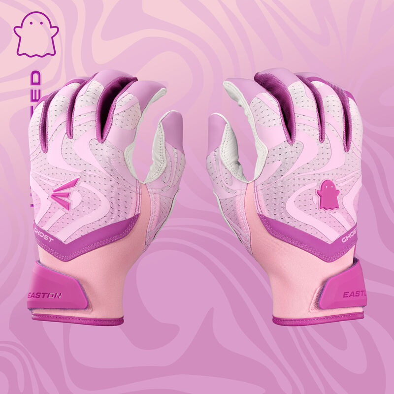 Easton Ghost Ethos Unlimited Lilac Fastpitch Batting Gloves, Women's S