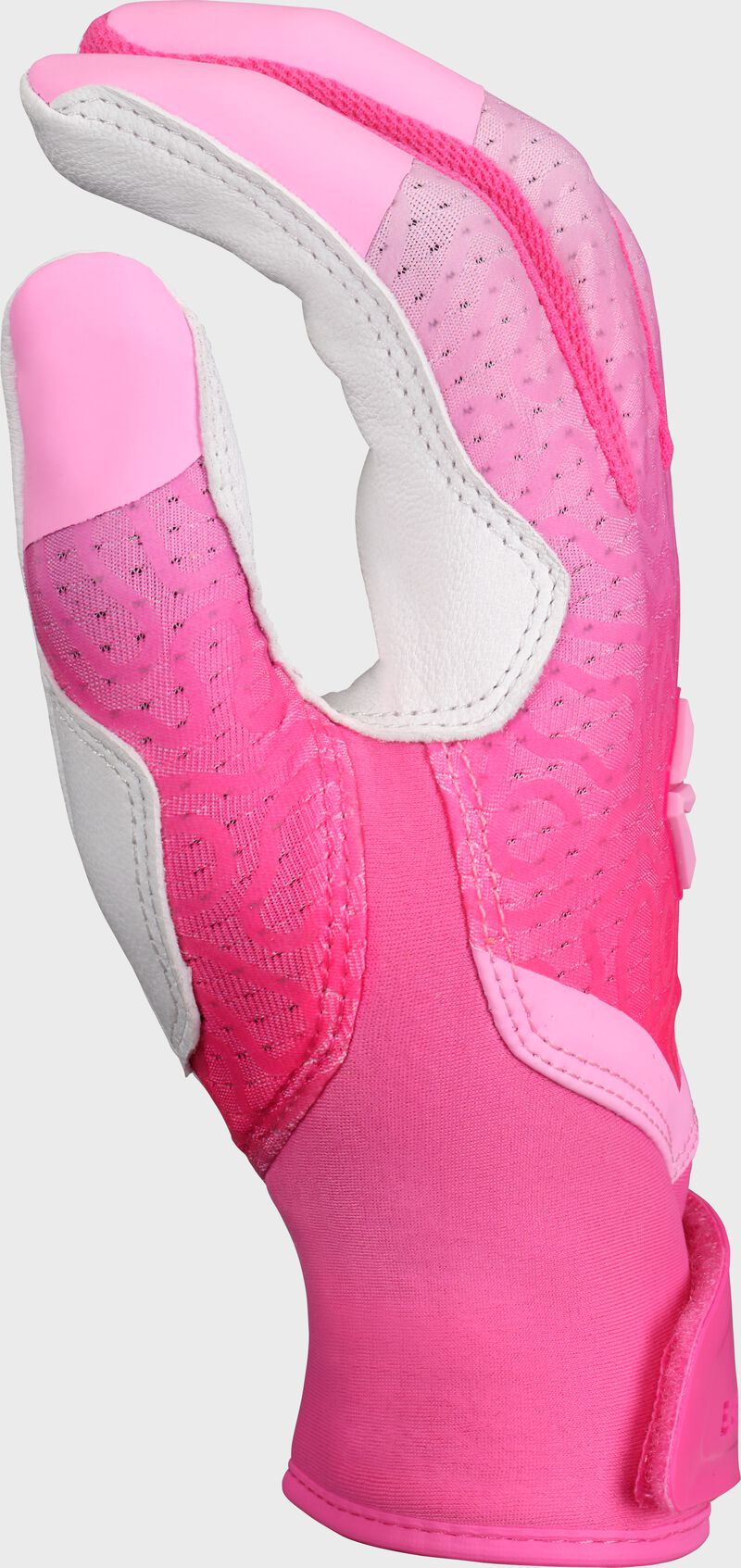 Thumb of a "Strawberry Glow" Easton Ghost Ethos fastpitch batting glove loading=