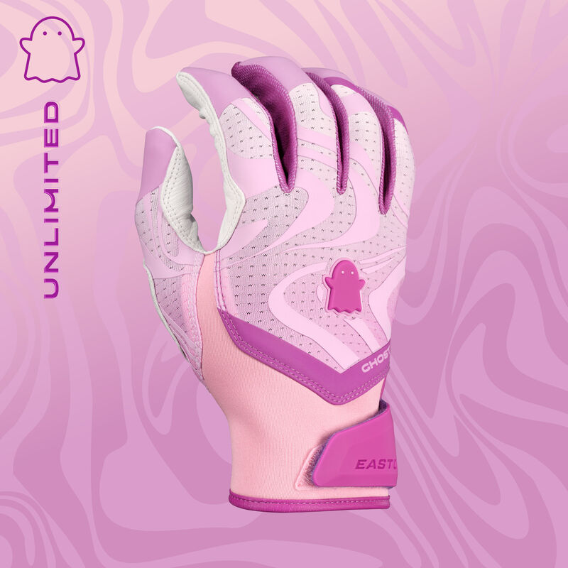Easton Ghost Ethos Unlimited Lilac Fastpitch Batting Gloves, Women's S