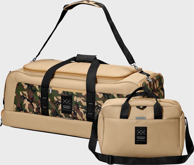 Flagship Duffle Bag, Tan/Army Camo
