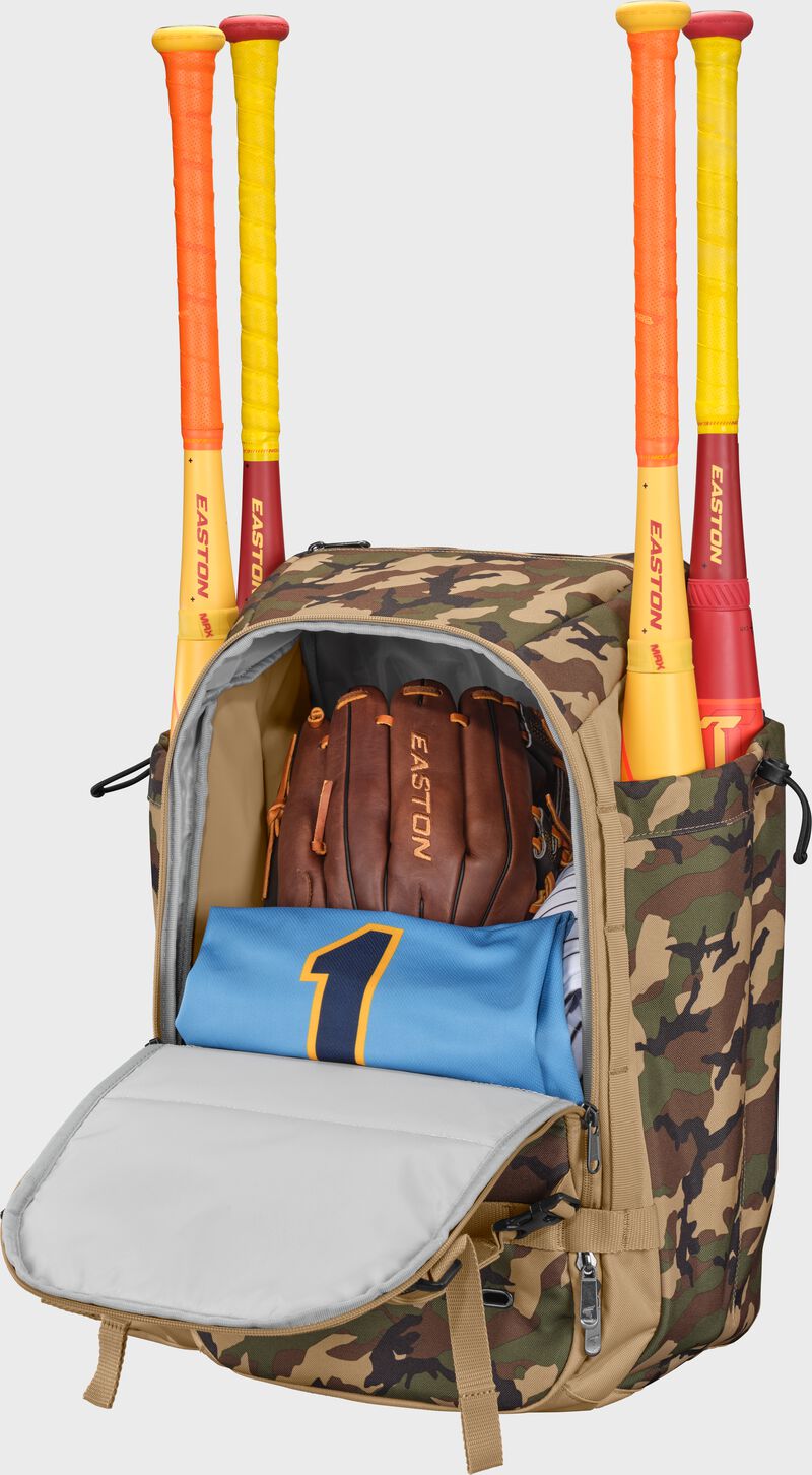 Easton Walk-Off Ethos Backpack, Tan/Army Camo