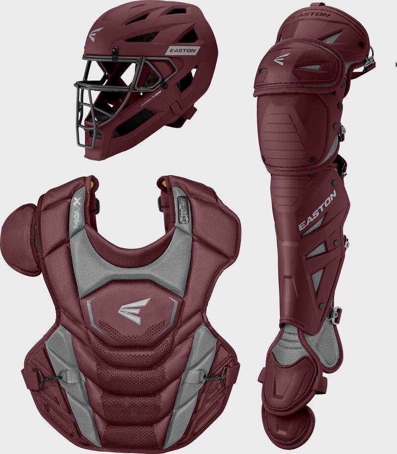 Easton MAV X Catcher's Gear, Maroon, L