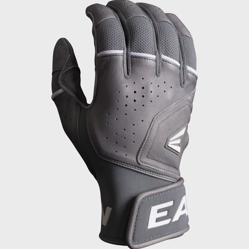 A grey Tantrum Pro slowpitch batting glove