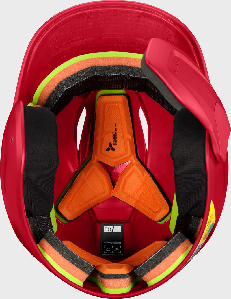 Easton Pro Max Batting Helmet With Multi-Adjust Jaw Guard, Red, L/XL loading=