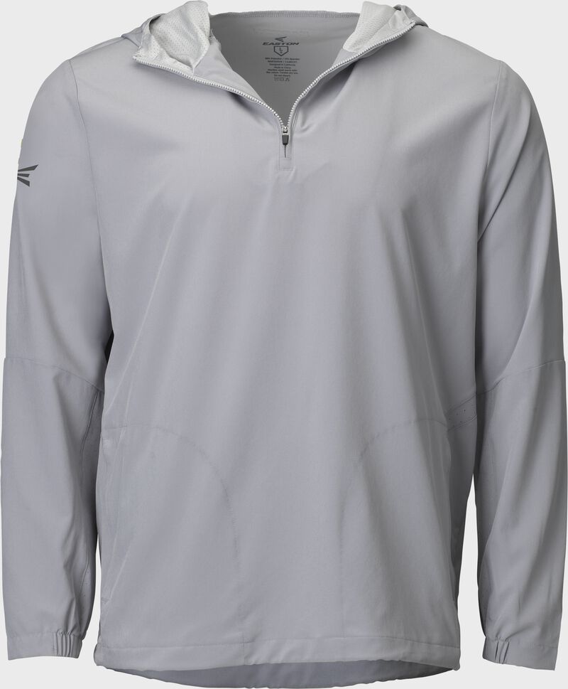 Revolution Enterprises Varsity Jacket Gray Wool & White Genuine Leather  Sleeve with Hoodie Letterman Baseball at  Men’s Clothing store