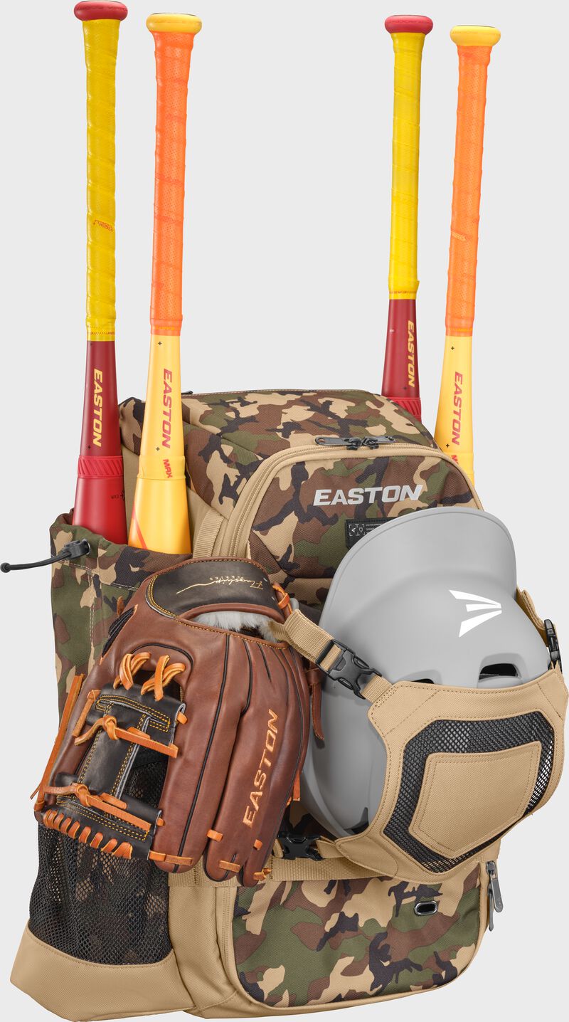 Easton Walk-Off Ethos Backpack, Tan/Army Camo