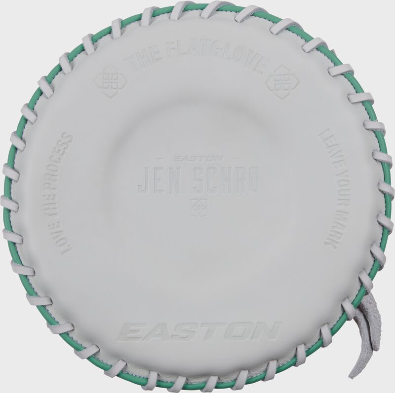 White palm of an Easton Jen Schro flat training glove