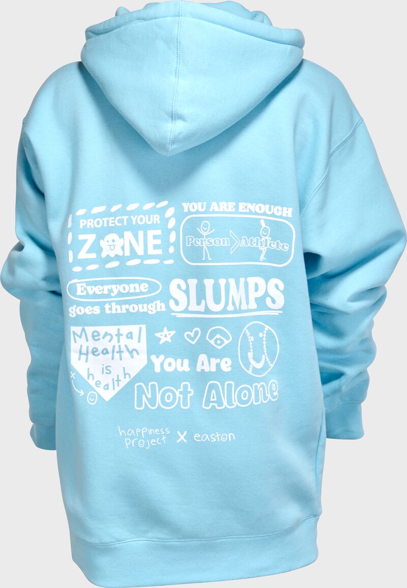 Easton x Happiness Project Collage Unisex Hoodie, Blue, Adult S