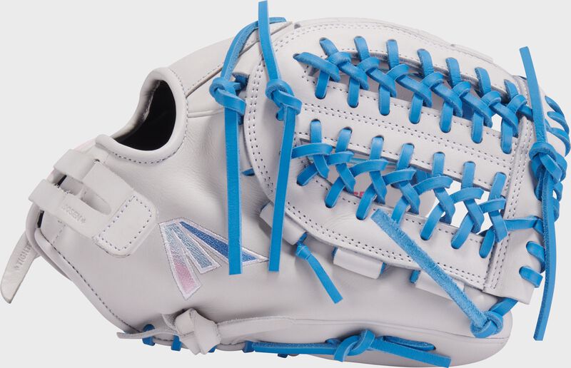 Professional Collection Color Splash 2.0 White/Columbia Blue/Pink 12" Fastpitch Utility Glove, Left Hand Throw