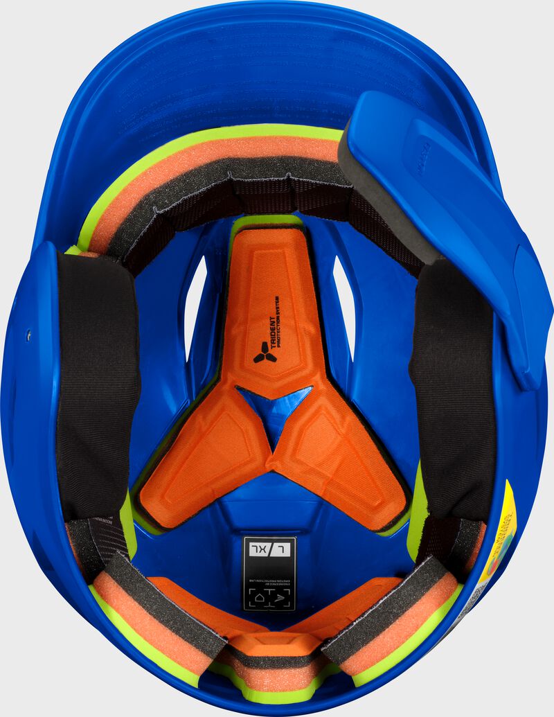 Easton Pro Max Batting Helmet With Multi-Adjust Jaw Guard, Royal, L/XL loading=