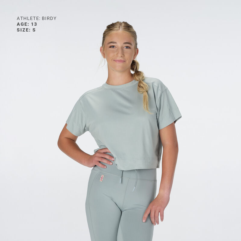 RSGSCT-GRN-XL JS CROP TEE