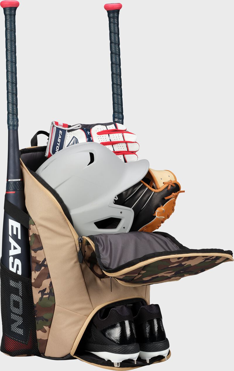 Dugout Backpack, Tan/Army Camo